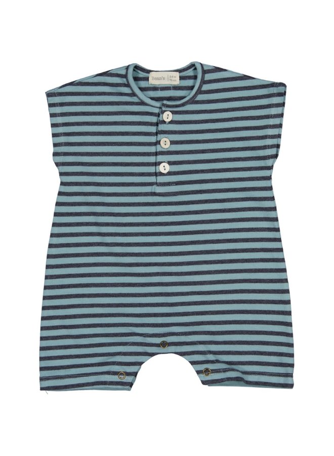 Playsuit Striped Cotton STRAWBERRY