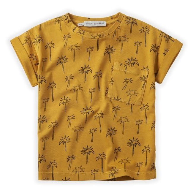 Sproet & Sprout Tshirt Palm Tree 0-3 M