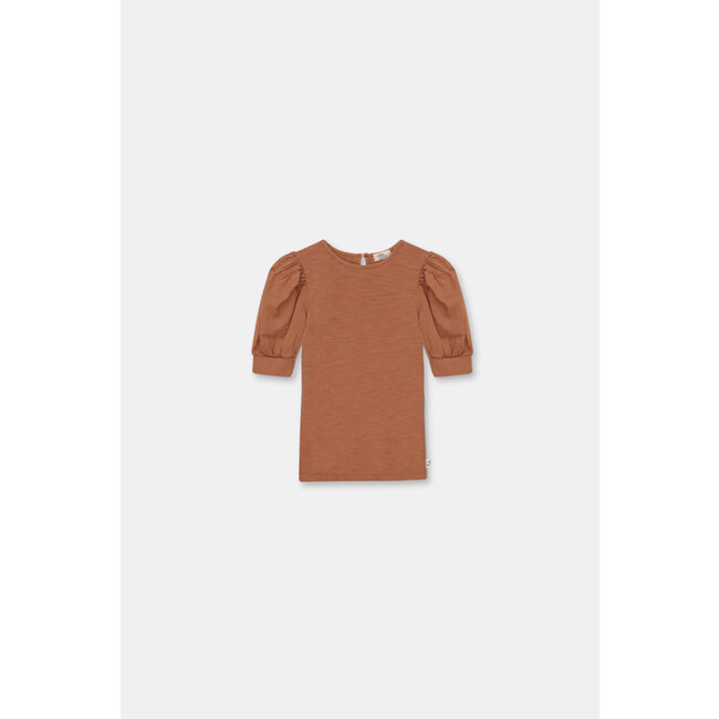 My Little Cozmo Tshirt Puff Sleeve Terracotta  NORMAK205