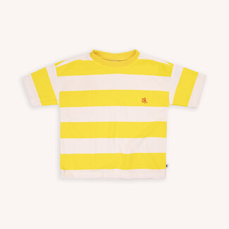 Carlijn  Q Tshirt Oversized Striped Yellow