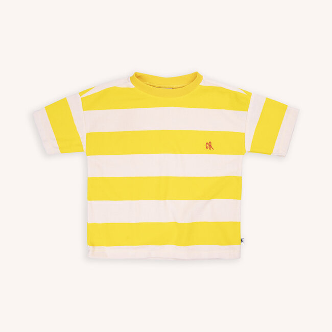 Carlijn  Q Tshirt Oversized Striped Yellow