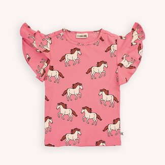 Carlijn  Q Shirt Ruffeld Horse