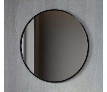 Bella Mirror Spiegel rond 60 cm met zwart frame