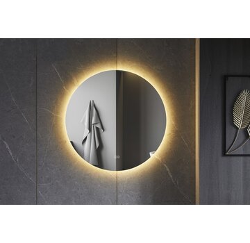 Bella Mirror Spiegel rond 100 cm frameloos, rondom led verlichting en anti condens