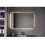 Spiegel frameloos met led, anticondens 60 x 120 cm