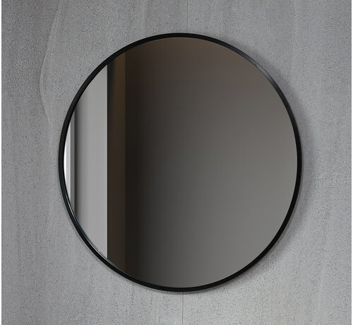 Bella Mirror Tweede kans Spiegel rond 80 cm met zwart frame - 000004