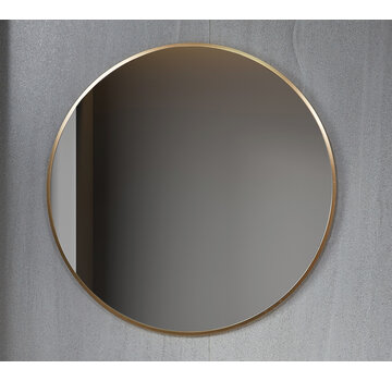 Bella Mirror Tweede kans Spiegel rond 100 cm met gouden frame - 4653