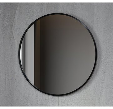 Bella Mirror Tweede kans spiegel rond 100 cm met zwart frame - 4669