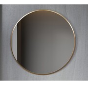 Bella Mirror Tweede kans spiegel rond 100 cm met gouden frame - 4705