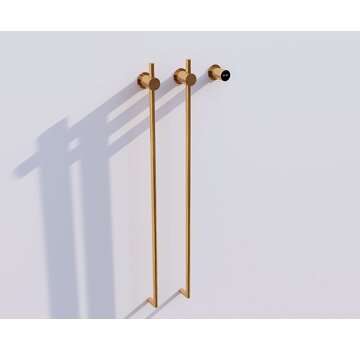 Quality Heating Elektrische handdoek radiator gold met thermostaat L-SR0200-T