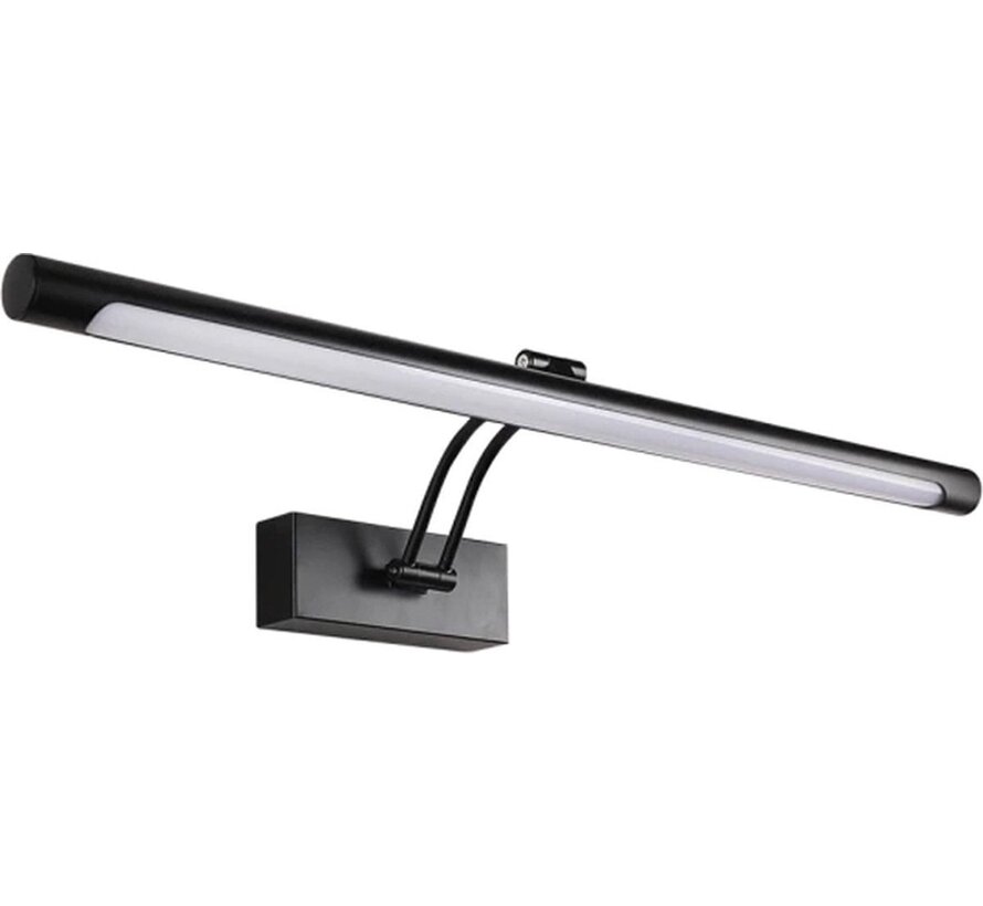 Spiegellamp ledverlichting zwart instelbaar