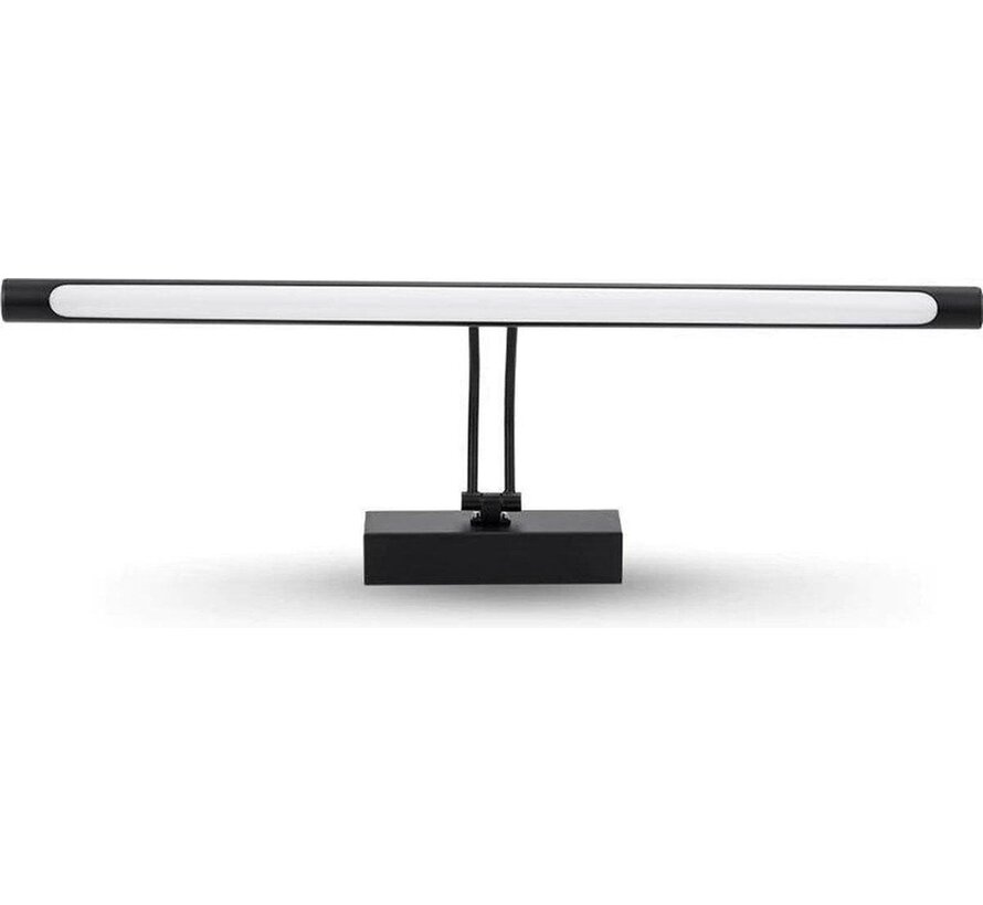 Spiegellamp ledverlichting zwart instelbaar