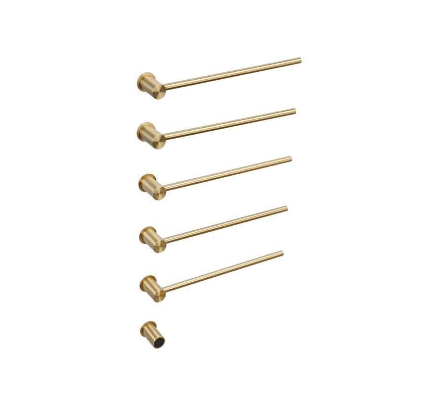 Elektrische handdoek radiator gold met thermostaat L-SR0005-T