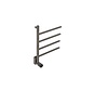 Elektrische handdoek radiator gun metal look met thermostaat