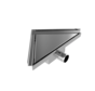 Hoekdrain 20 x 28 x 8 cm RVS