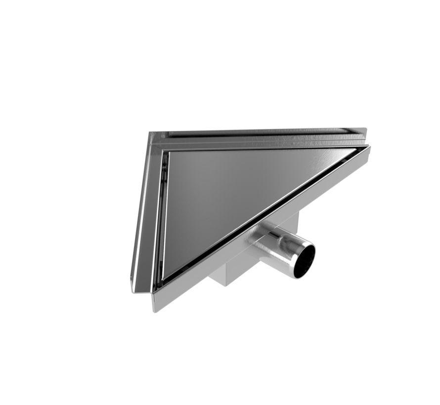 Hoekdrain 20 x 28 x 8 cm RVS