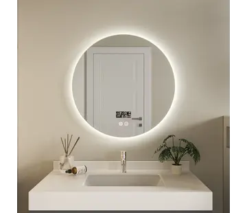 Bella Mirror Smart spiegel rond 60cm frameloos met led verlichting, anti-condens en wifi