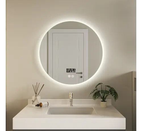Bella Mirror Smart spiegel rond 60cm frameloos met led verlichting, anti-condens en wifi