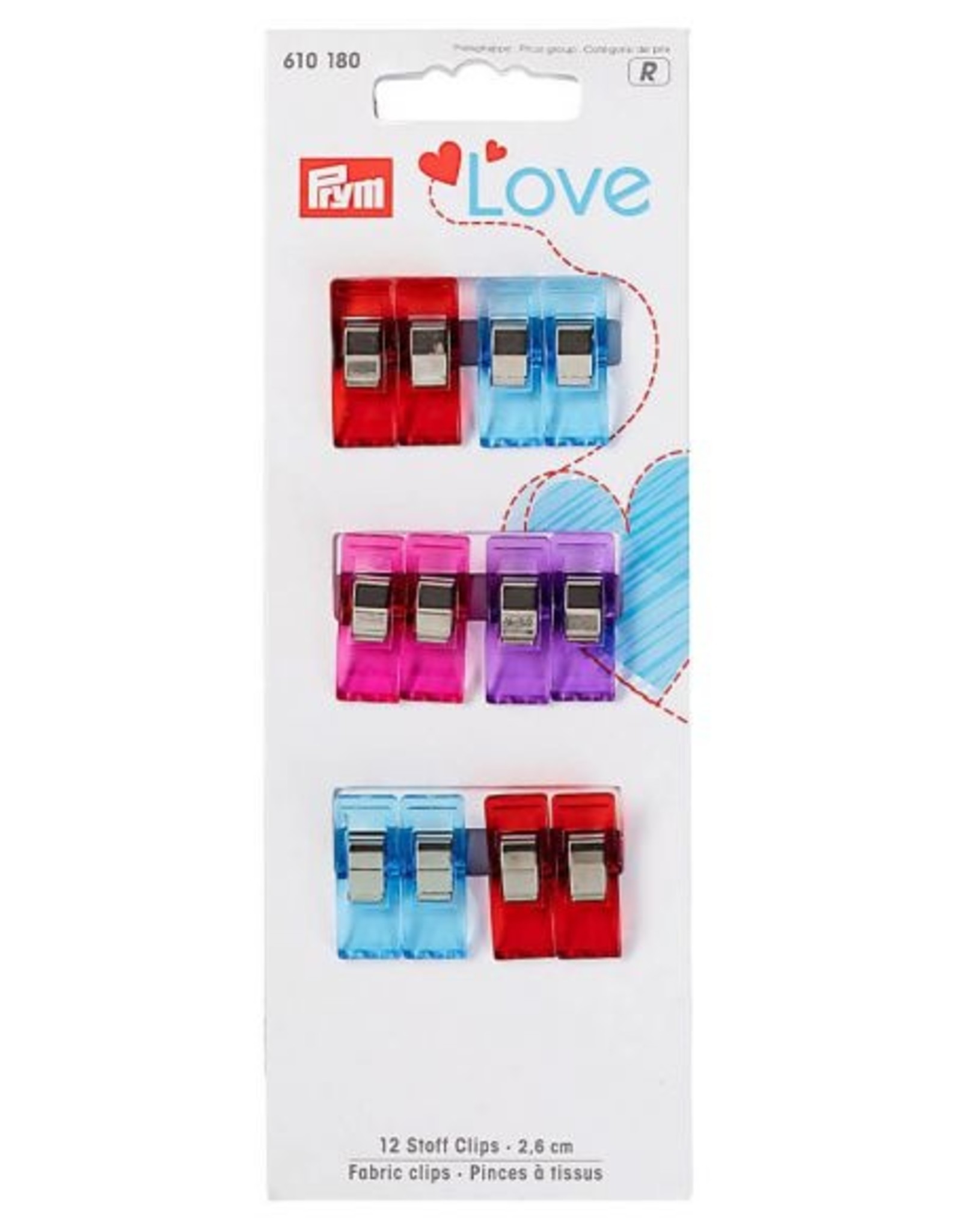 Prym - Love stof clips 12x 2.6cm - 610 180