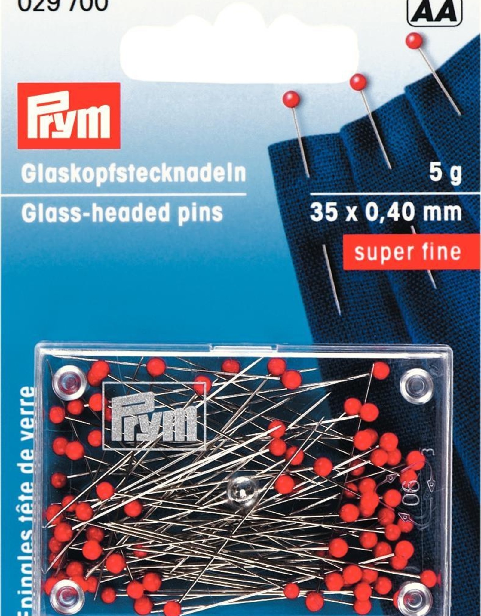 Prym - Glaskopspelden  super fijn 35 x 0.4mm - 029 700