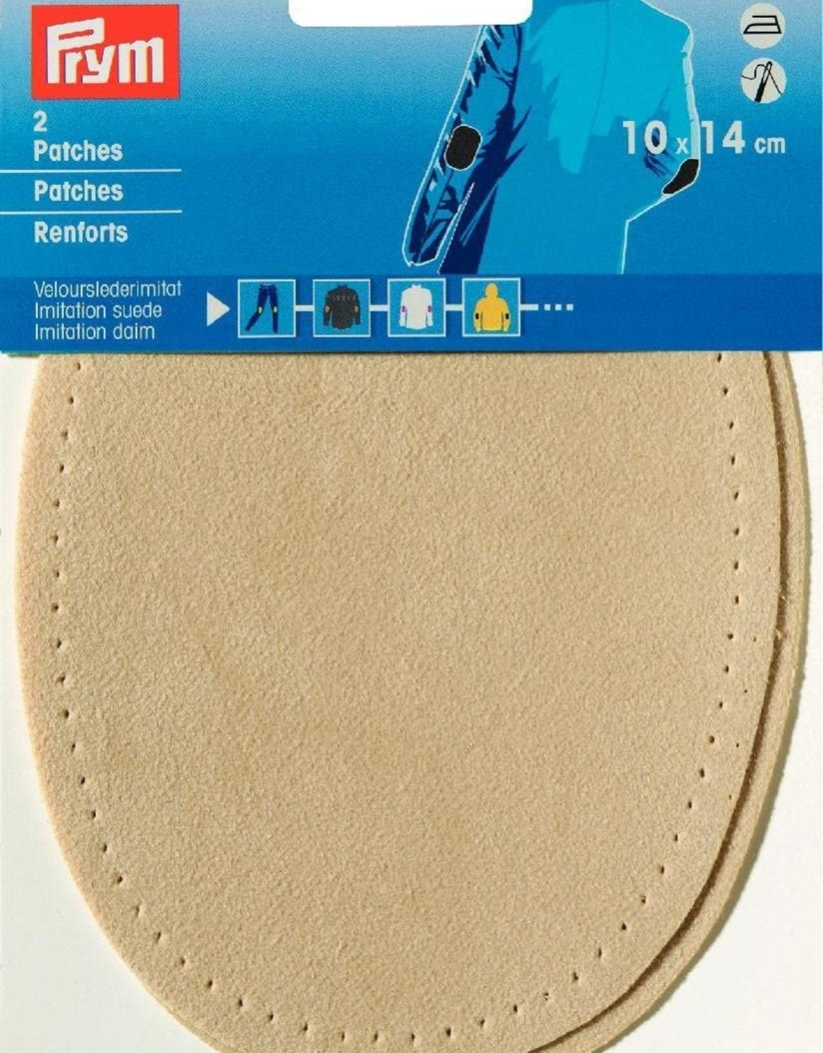 Prym -  patches suedeimitatie 10x14cm lichtbeige - 929 382