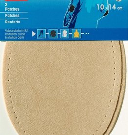 Prym -  patches suedeimitatie 10x14cm lichtbeige - 929 382
