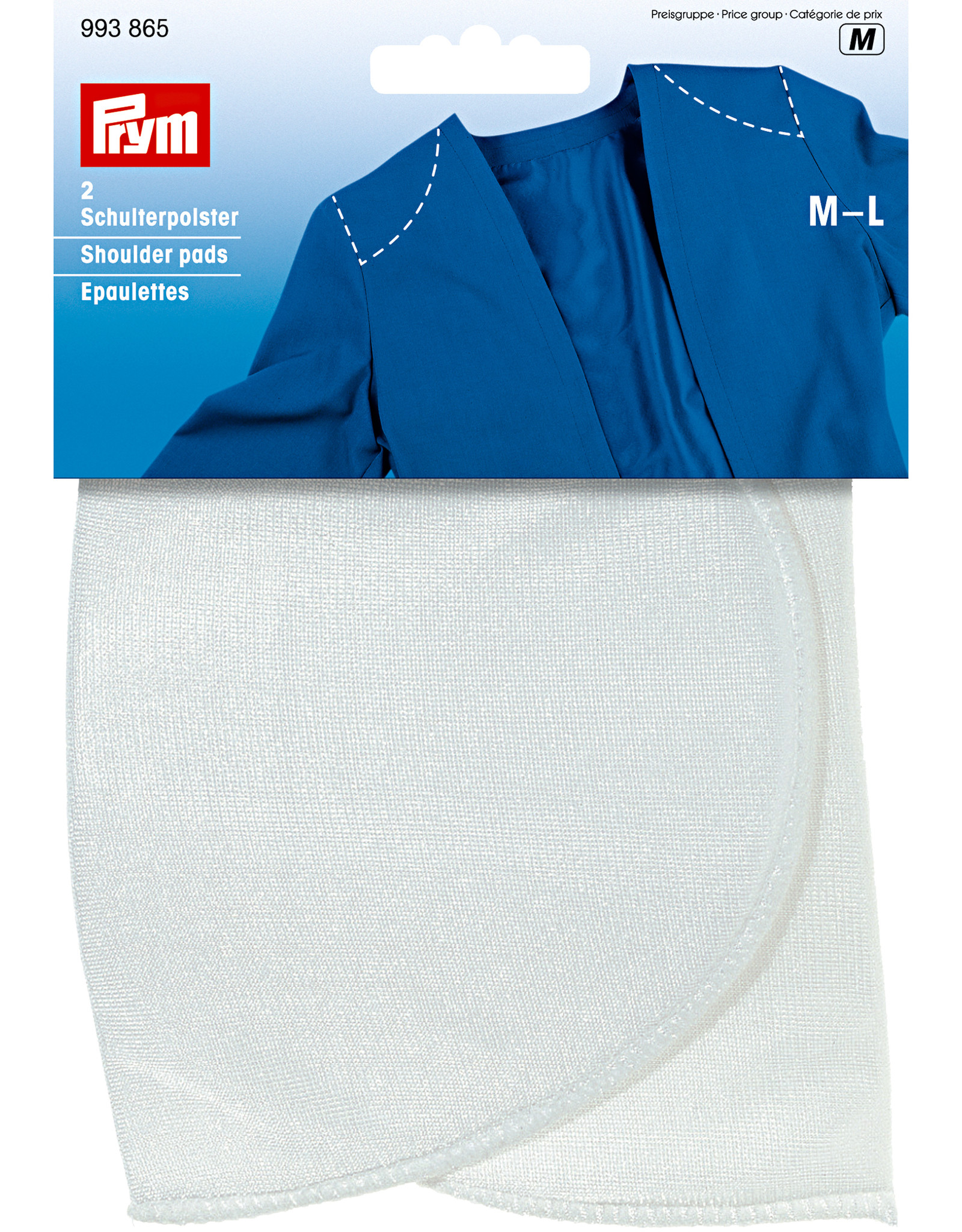 Prym -  schoudervullingen M-L wit - 993 865