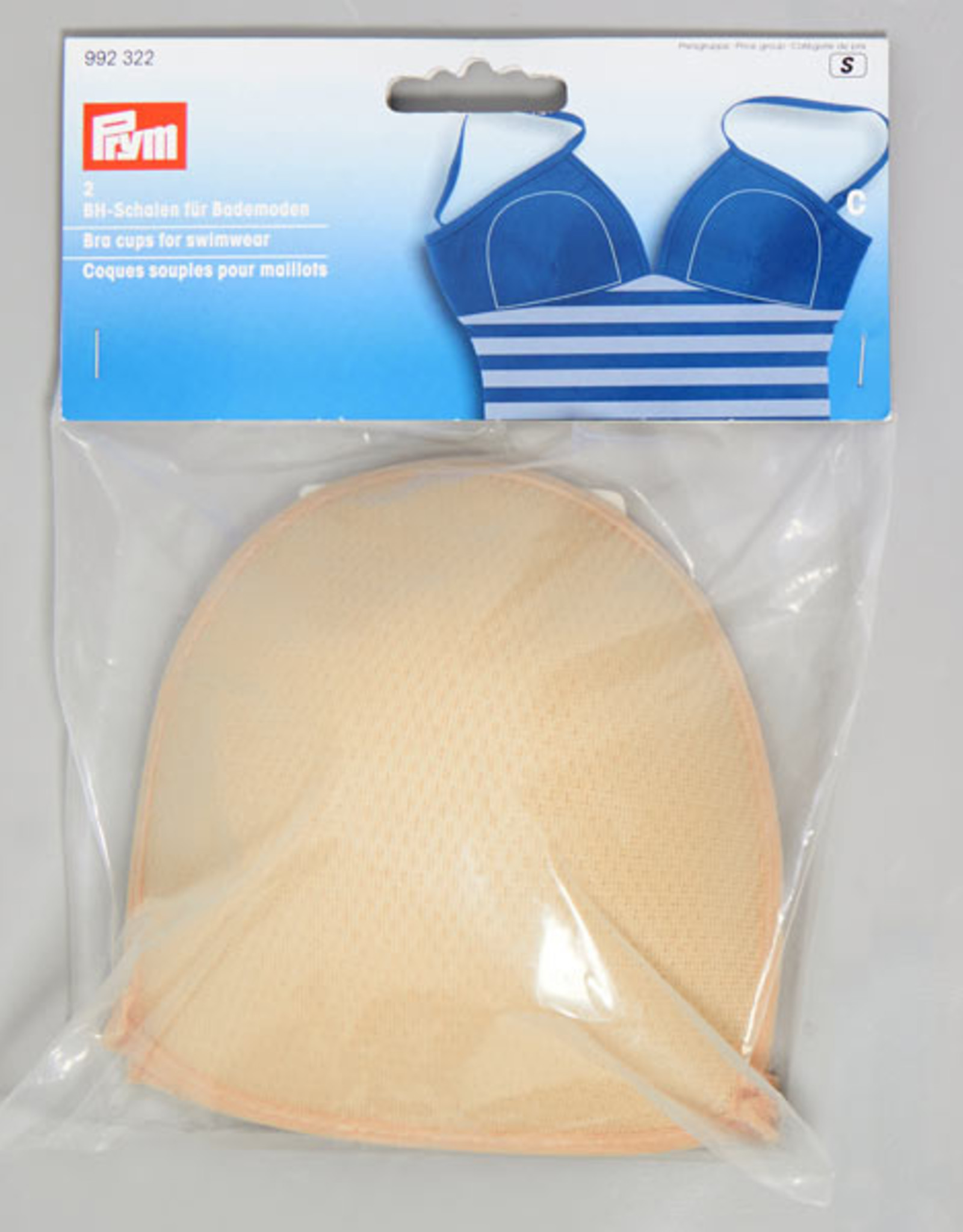 Prym - BH-inlegcups voor badkledij huidskleurig maat C - 992 322