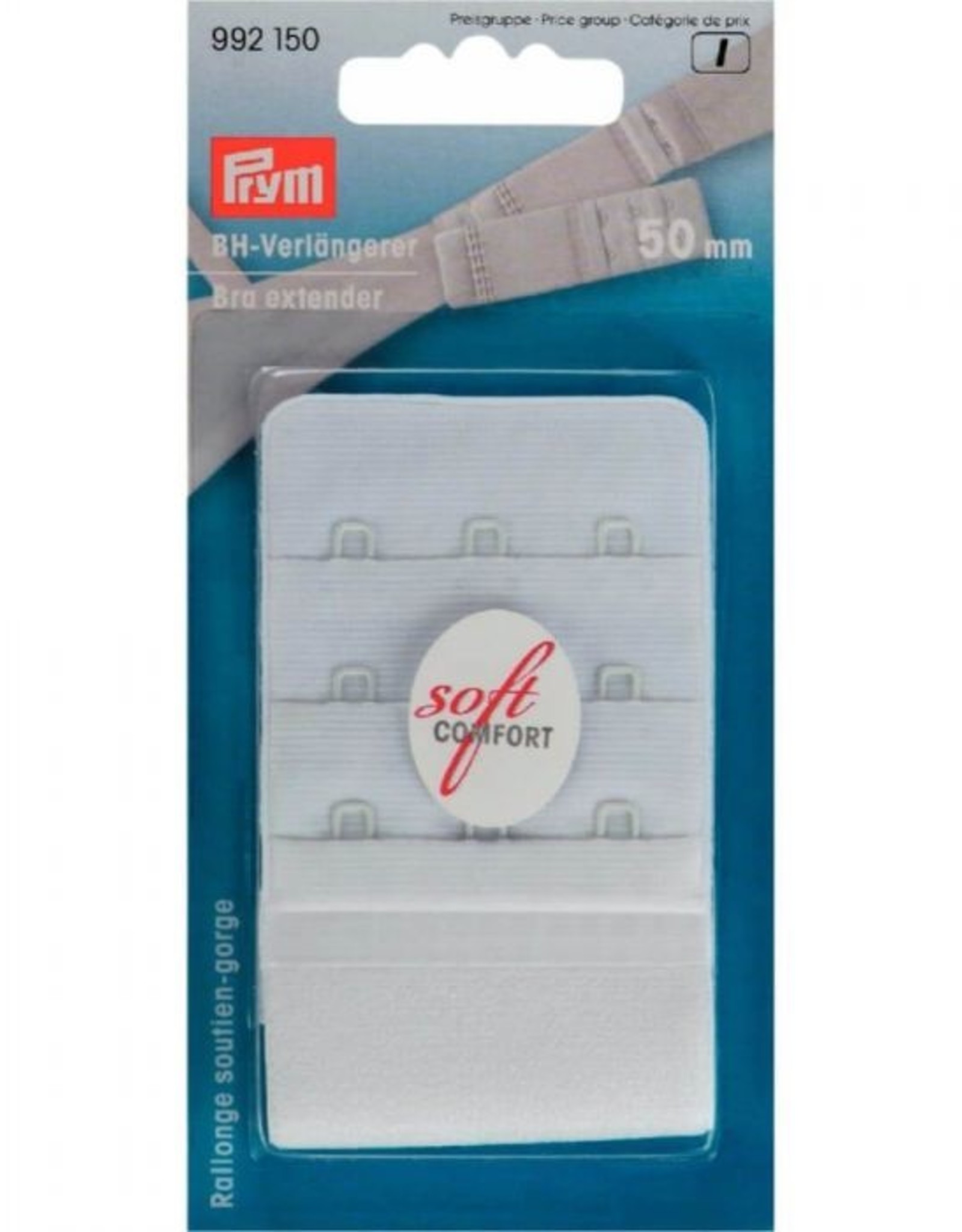 Prym - BH-verlengstuk 50mm wit - 992 150