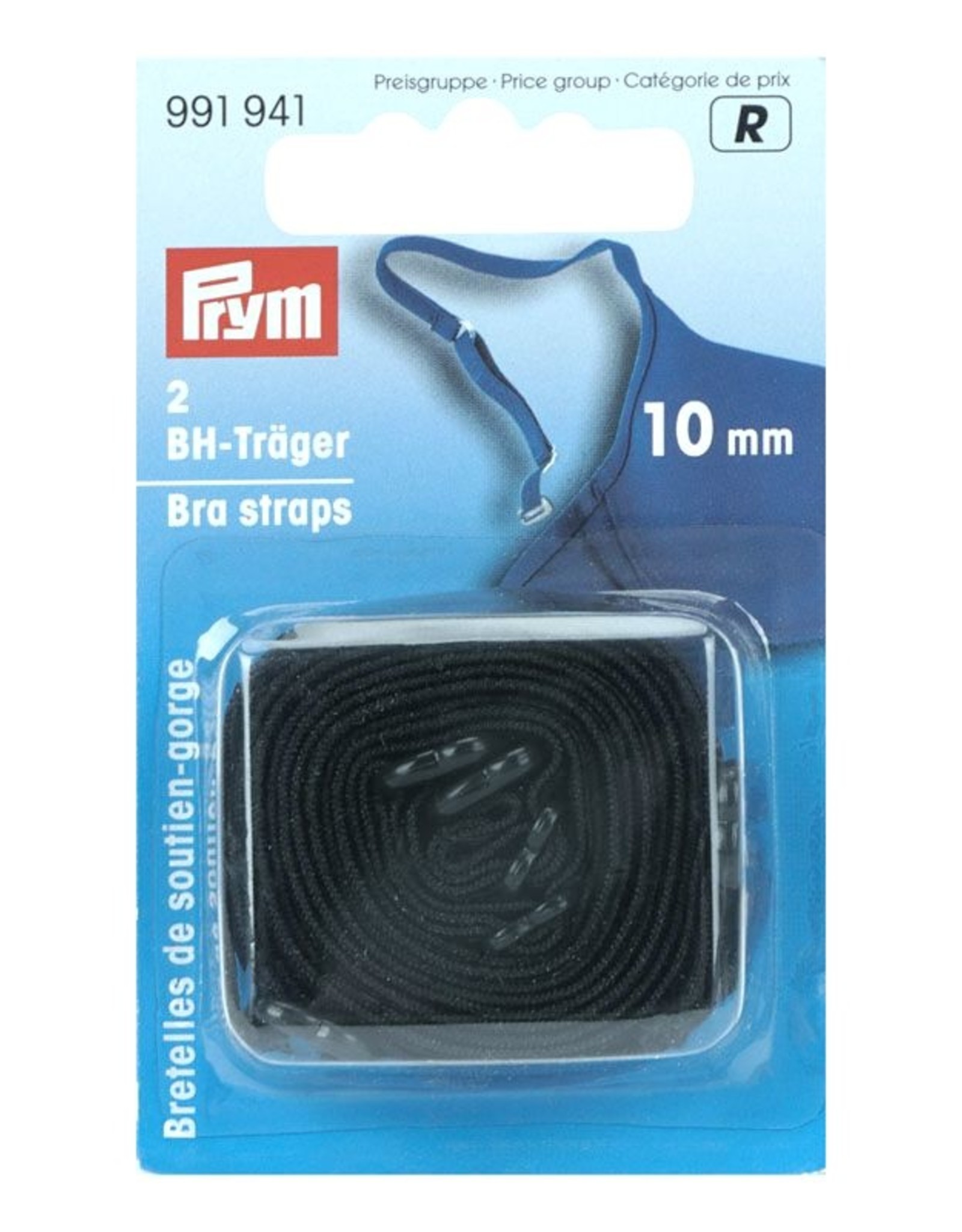 Prym - BH-schouderband 10mm  zwart - 991 941