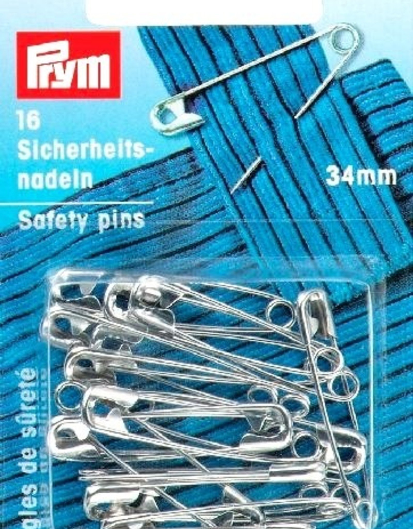 Prym - veiligheidsspelden zilver 34mm - 085 442