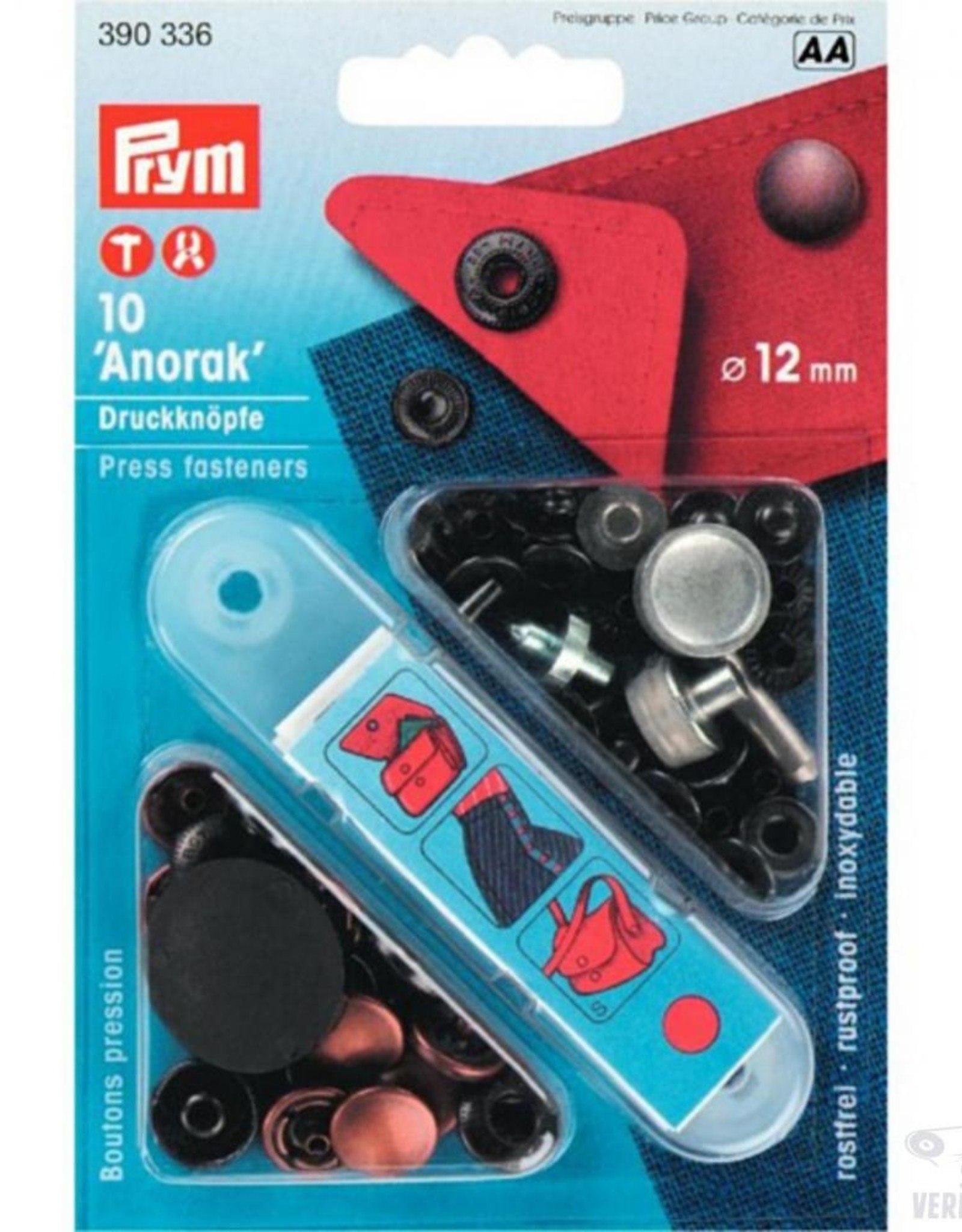 Prym - Naaivrije drukknopen brons 12mm - 390 336