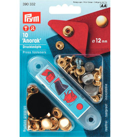 Prym Naaivrije drukknopen Goud 12mm 390 332