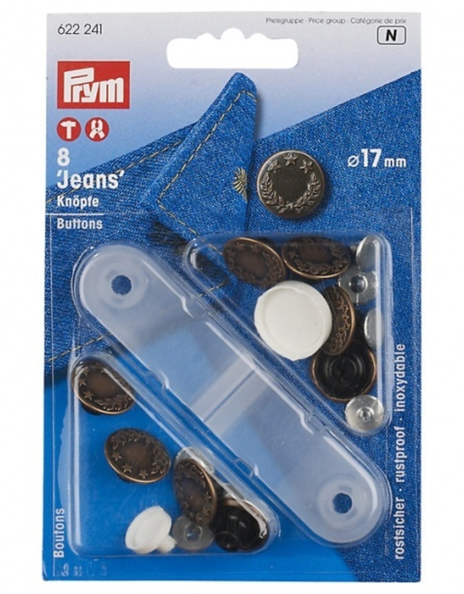 Prym - Jeansknopen 17mm brons - 622 241