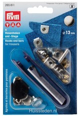 Prym - Broekhaken Kap 4x zwart - 265 811