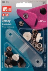 Prym - Naaivrije drukknopen 12mm zwart - 390 170