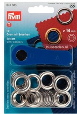 Prym - Ring+Schijf 14mm zilver - 541 383 Prym - Ring+Schijf 14mm zilver - 541 383