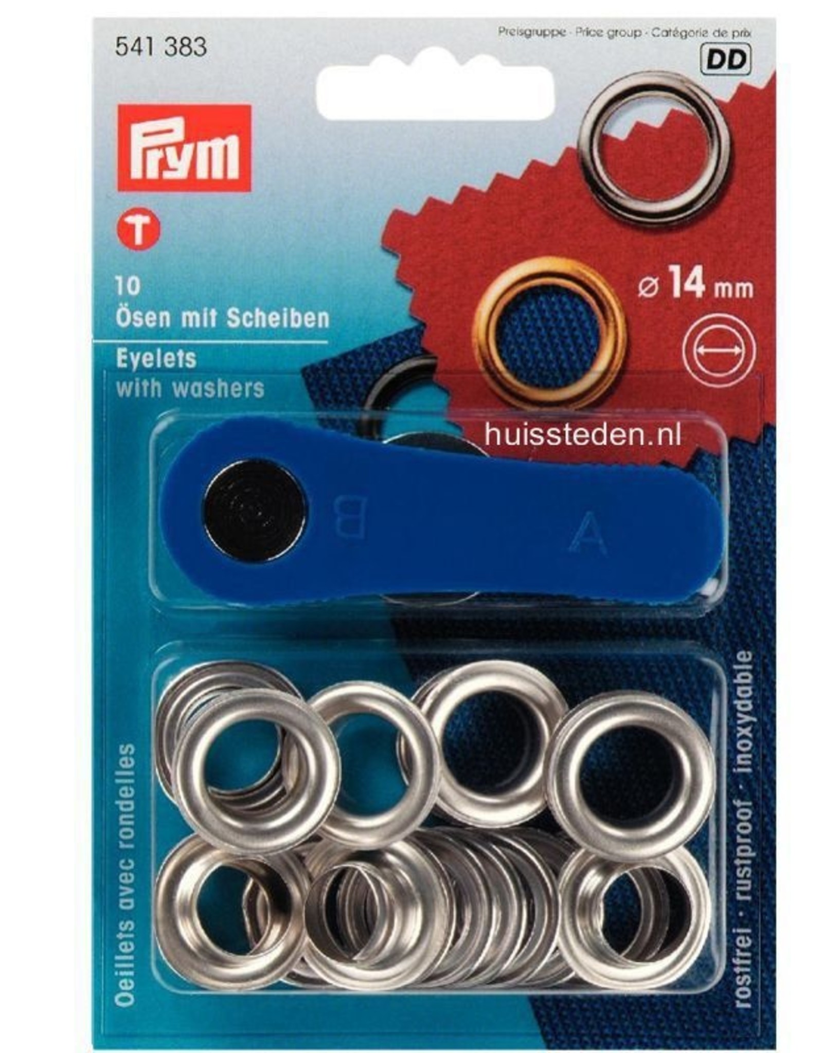 Prym - Ring+Schijf 14mm zilver - 541 383