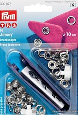 Prym - Naaivrije drukknopen open zilver - 390 107