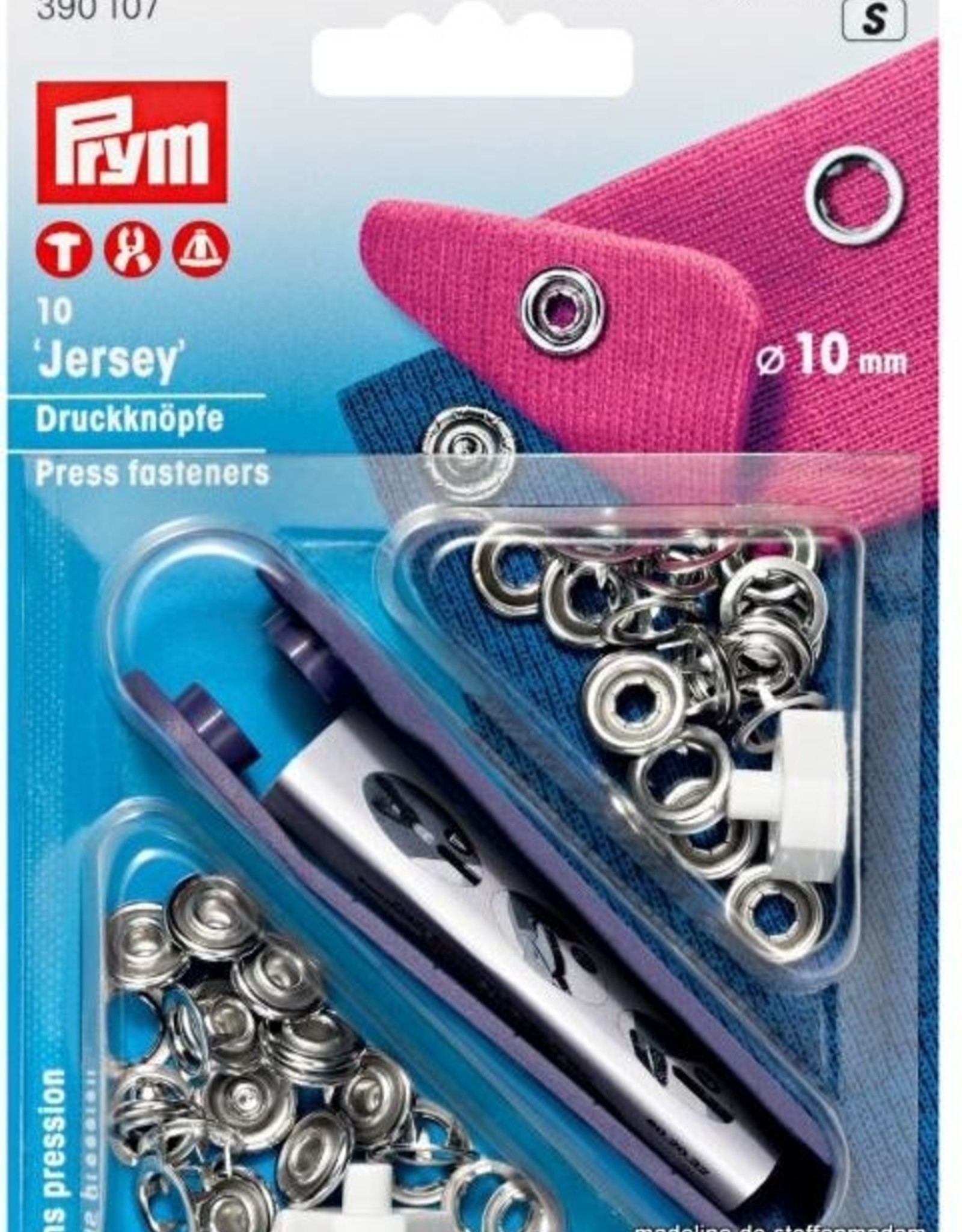 Prym - Naaivrije drukknopen open zilver - 390 107