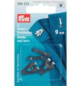 prym - rokhaken zwart 9 mm - 265 223