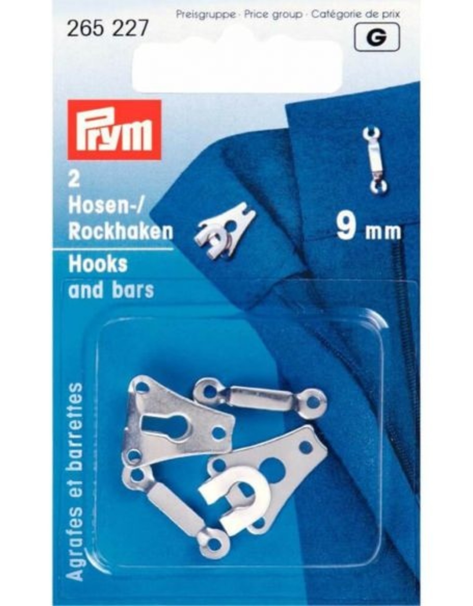 prym - rokhaken zilver 9 mm - 265 227