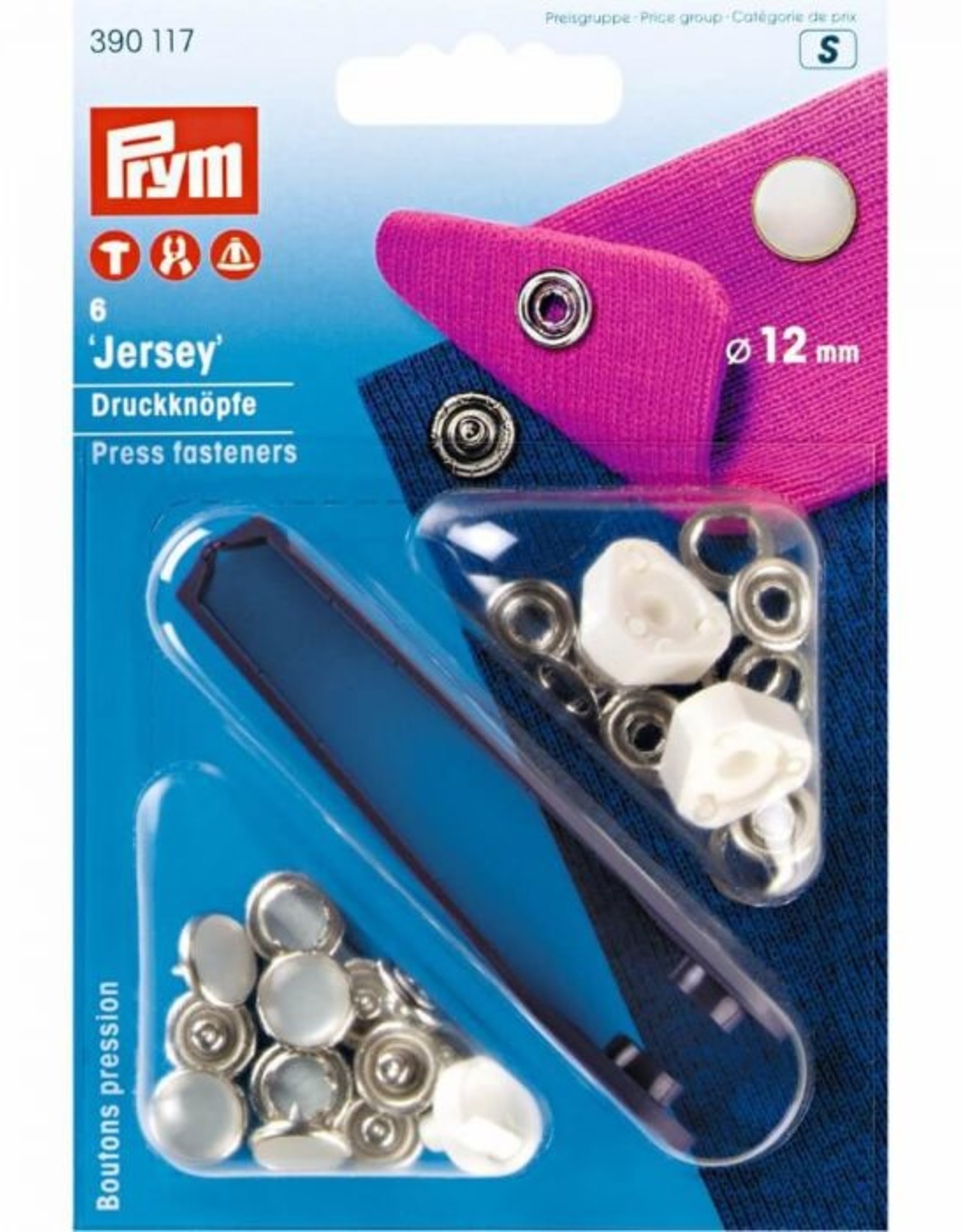 Prym - Naaivrije drukknopen parelmoer 12mm - 390 117