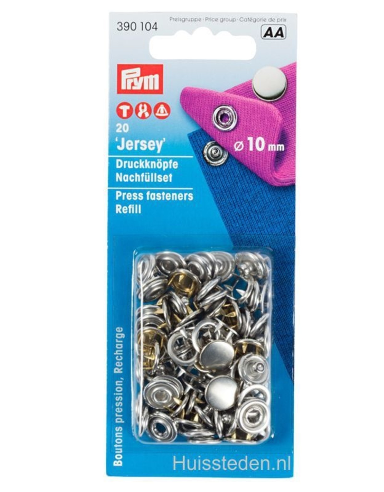 Prym - Navulling 10mm zilver - 390 104