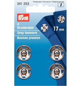 Prym - aannaaidrukknoop 17mm Zilver - 341 253
