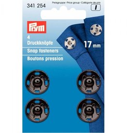 Prym - aannaaidrukknoop 17mm Zwart - 341 254