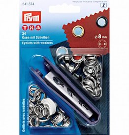 Prym - Ring+Schijf 8mm zilver - 541 374