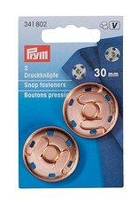 Prym  - aannaaidrukknoop 30mm roségold - 341 802