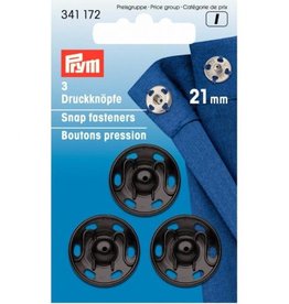 Prym - aannaaidrukkers Zwart 21mm - 341 172