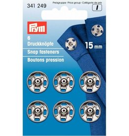 Prym - aannaaidrukkers Zilver 15mm - 341 249